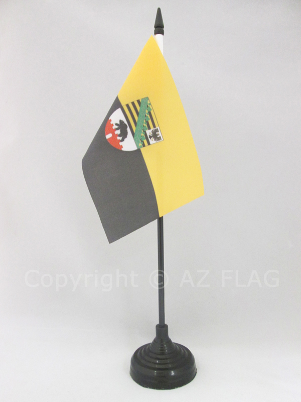 BANDIERA DA TAVOLO SASSONIA-ANHALT 15x10cm - PICCOLA BANDIERINA LAND DI SACHSEN-