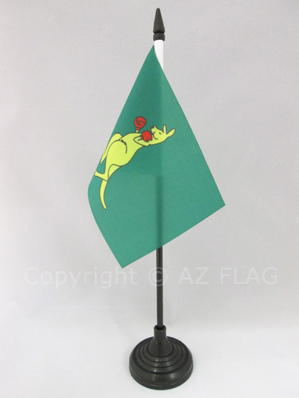 BANDIERA DA TAVOLO BOXING KANGOUROU 15x10cm - PICCOLA BANDIERINA DEL CANGURO - A