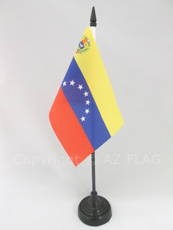 Mini Porte-Drapeau De Bureau - Support Compact Pour Petits Drapeaux, Intérieur/extérieur, Base Robuste