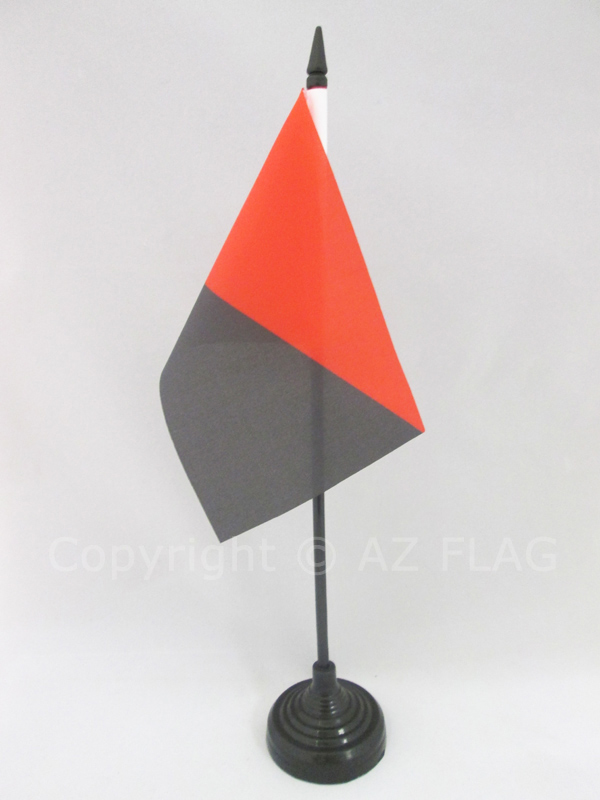 ANARCHO SYNDICALISM MOVEMENT TABLE FLAG 4'' x 6'' - ANARCHO-SYNDICALIST DESK FLA - Picture 1 of 2