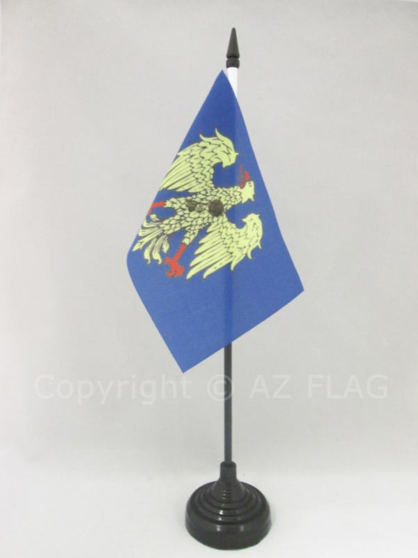 BANDIERA DA TAVOLO FRIULI-VENEZIA GIULIA 15x10cm - PICCOLA BANDIERINA FRIULANA -