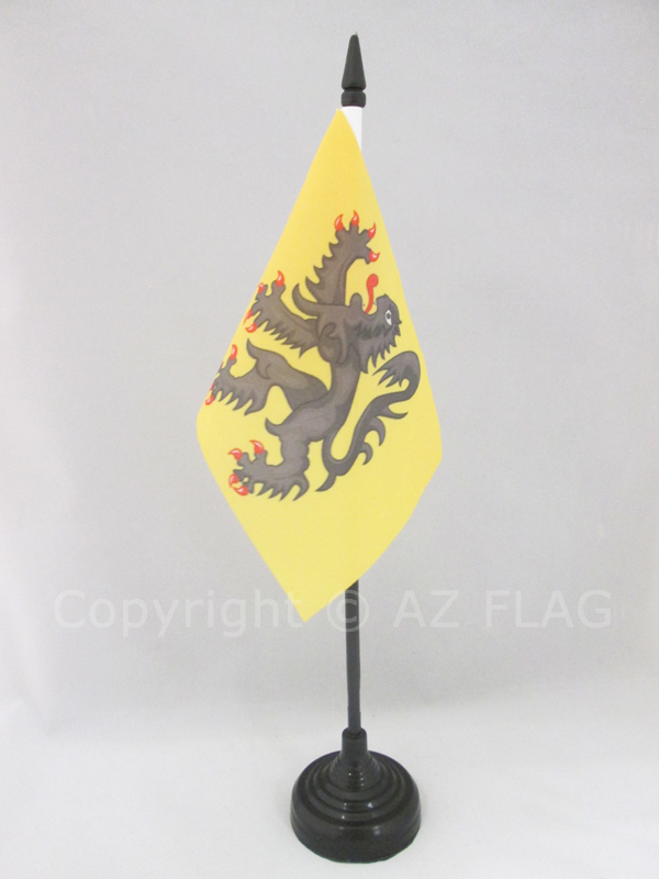 TISCHFLAGGE PROVINZ FLANDERN UND HENNEGAU 15x10cm - PROVINZ FLANDERN UND HENNEGA