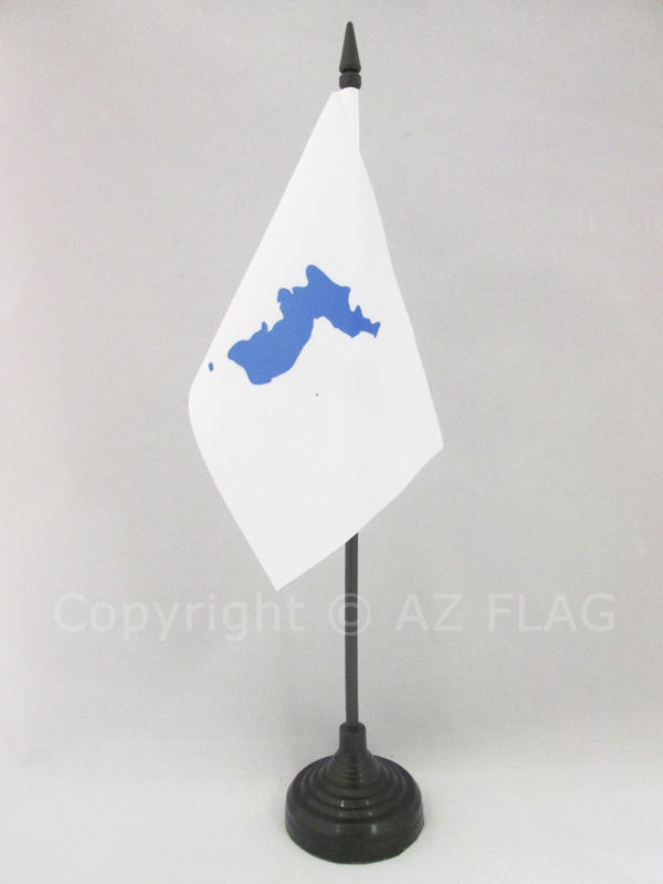 BANDERA de MESA de COREA UNIDA 15x10cm - BANDERINA de DESPACHO COREANA 10 x 15 c - Imagen 1 de 2