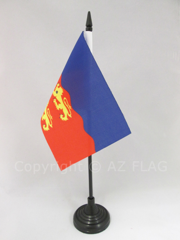 BANDIERA DA TAVOLO CALVADOS 15x10cm - PICCOLA BANDIERINA DIPARTIMENTO DI FRANCIA